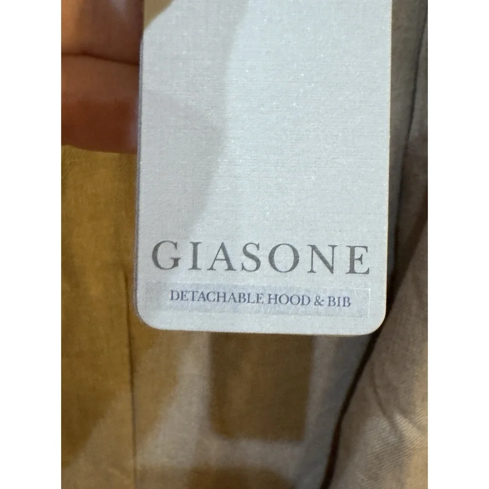 GIASONE Austin Hood Detachable Casual Blazer Jacket Camel Twill Sport Coat